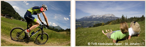 Mountainbiken und Natur in den Kitzbüheler Alpen-St. Johann in Tirol