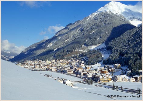 Ortschaft im Winter: Paznaun - Ischgl