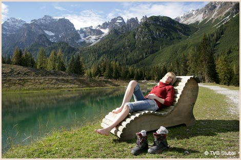 Relaxen im Sommerurlaub im Stubai in Tirol