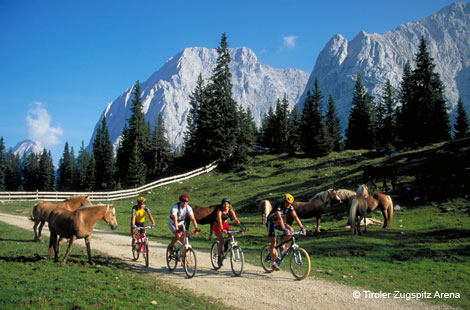 Mountainbiken in der Tiroler Zugspitz Arena